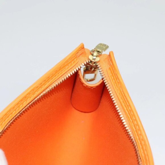 LOUIS VUITTON Epi Pouch Orange Mandarin LV Auth 115631 - Picture 11 of 16